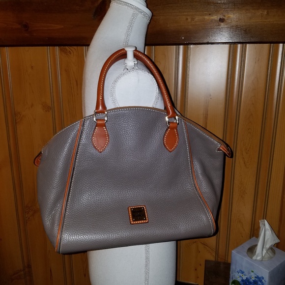 Dooney & Bourke Handbags - DOONEY BOURKE SYDNEY ELEPHANT LEATHER SATCHEL